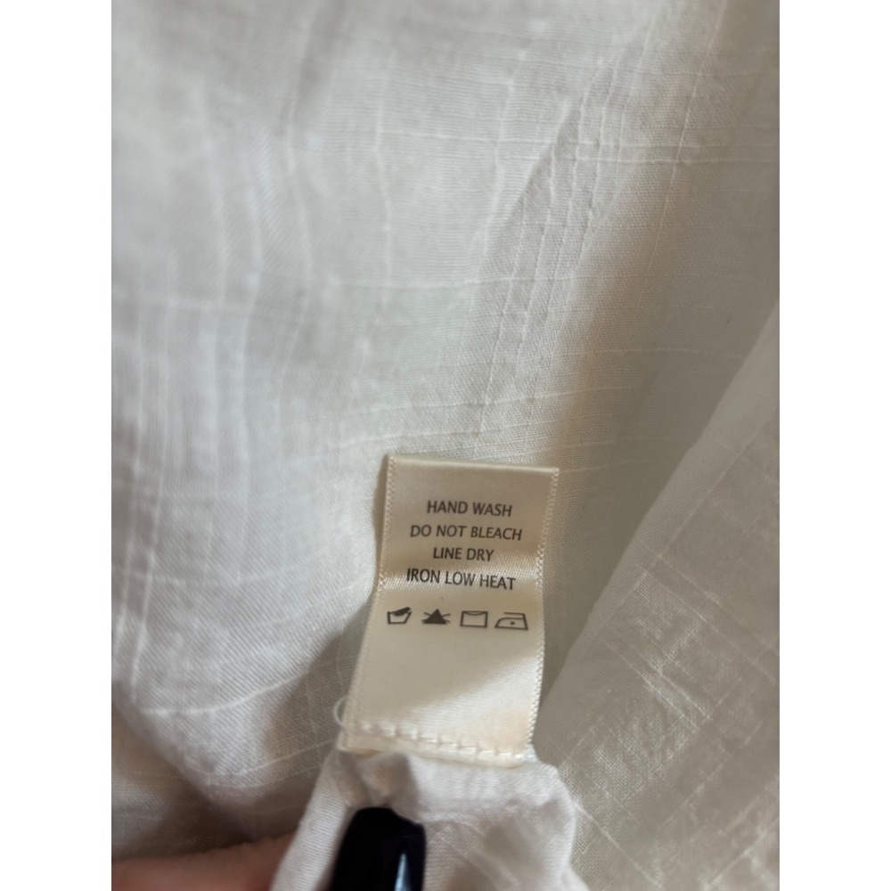 Max Studio White Crochet-Trim Tie-Front Top | NWOT | Size 1X - Picture 4 of 9